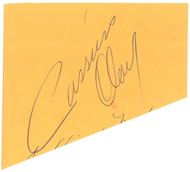 Cassius Clay Cut Signature (Beckett MINT 9)